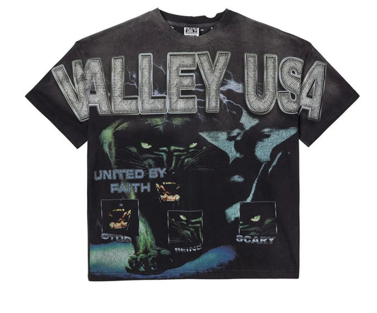 VALE FOREVER FAITH BLING TEE BLACK