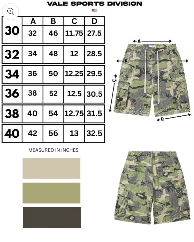 VALE FOREVER SOULJA CAMO JORTS