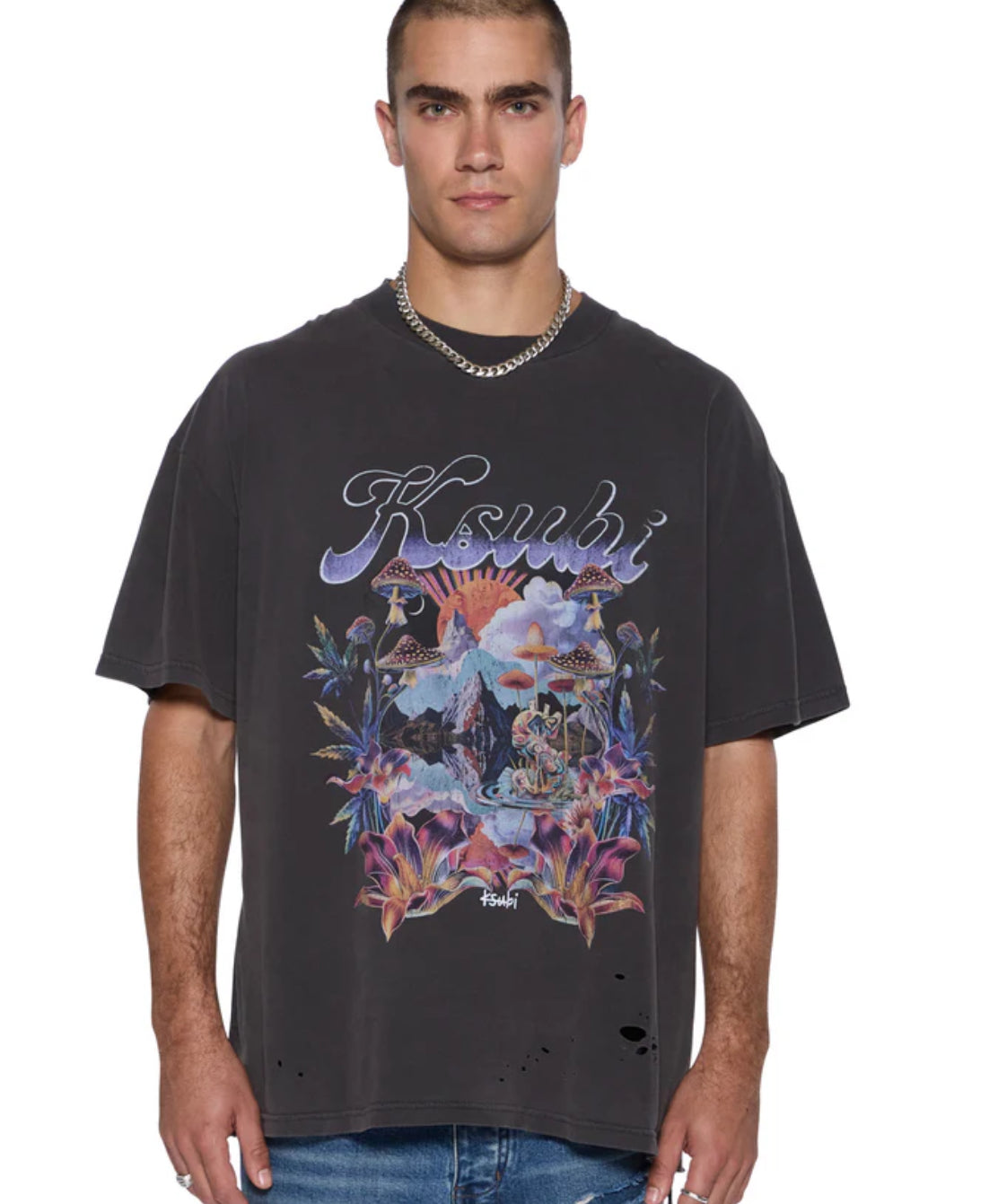 KSUBI Hendrix Ekcess Ss Tee Old Black-MPF25TE020