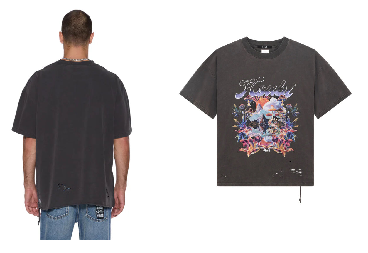KSUBI Hendrix Ekcess Ss Tee Old Black-MPF25TE020