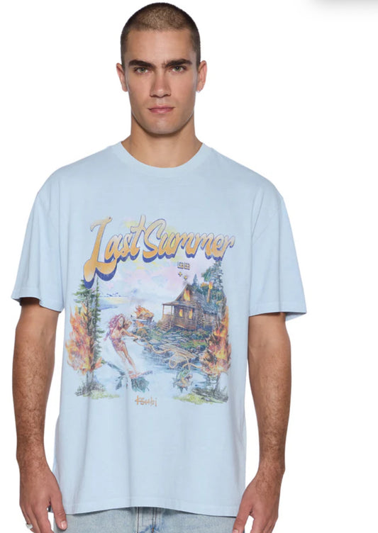 KSUBI Last Summer Biggie Ss Tee Blue Mist-MPF25TE032