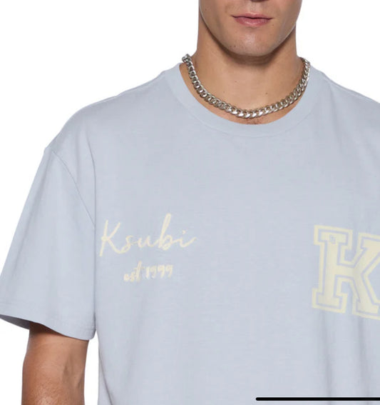 KSUBI Salud Biggie Ss Tee Blue Mist-MPF25TE018