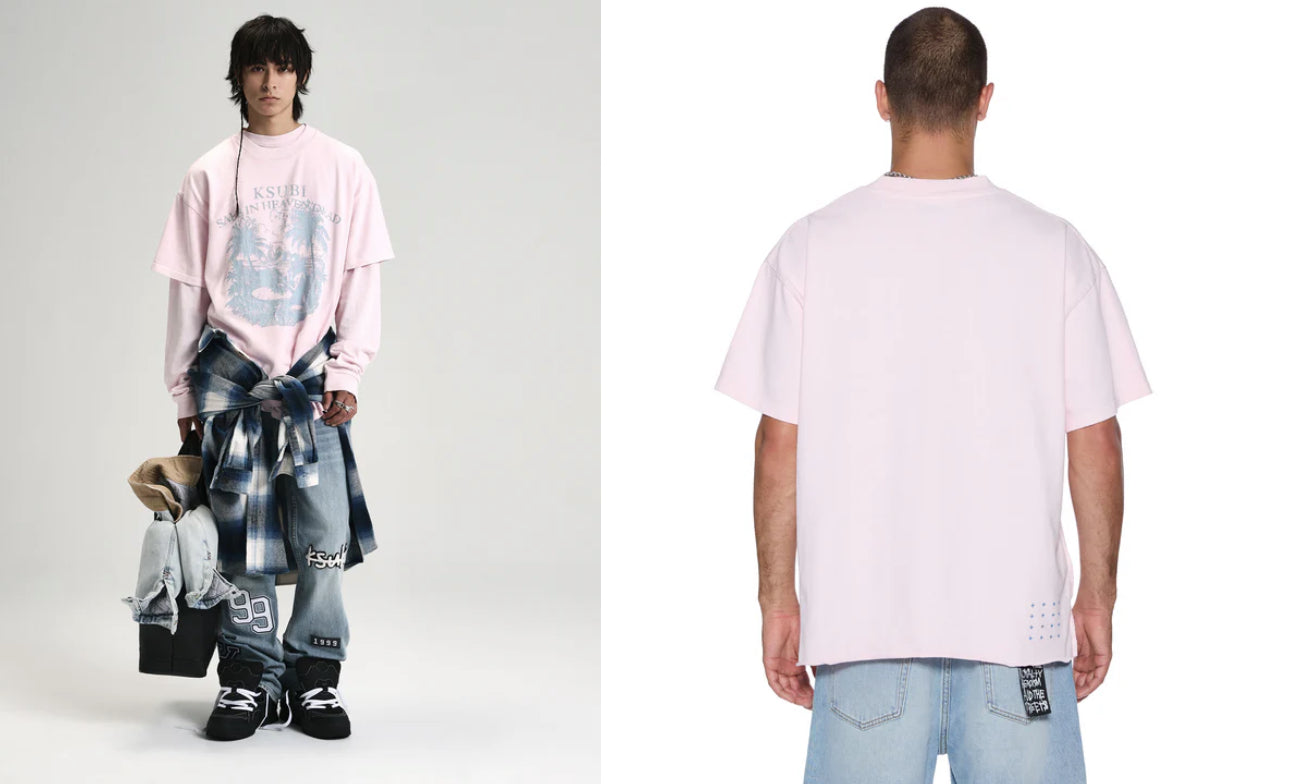 KSUBI Paradiso Ekcess Ss Tee Ice Quartz - MPF25TE004