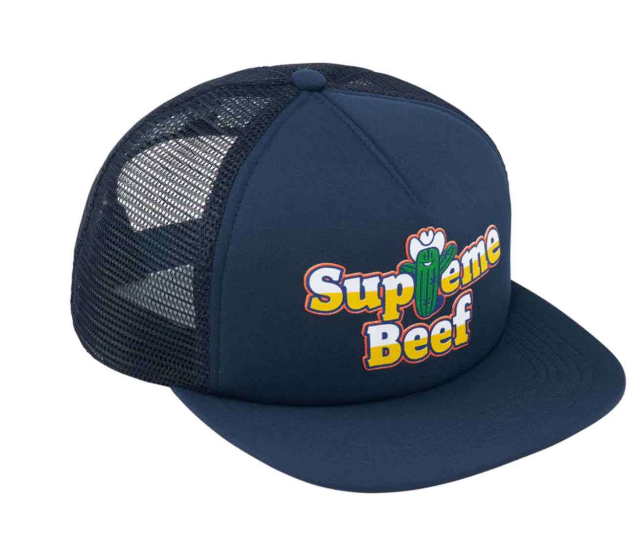 Supreme - hat Beef Mesh Back 5-Panel - NAVY