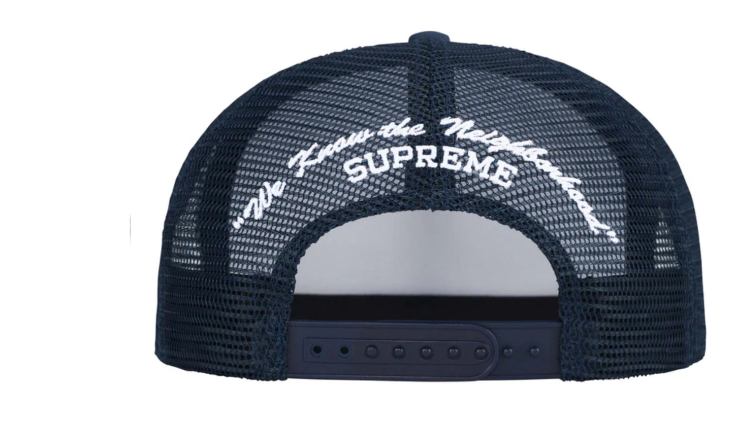 Supreme - hat Beef Mesh Back 5-Panel - NAVY