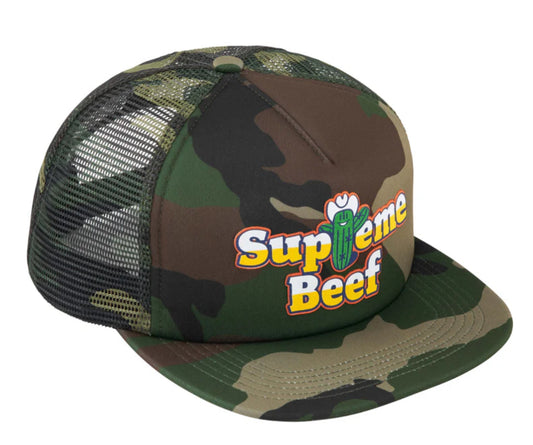 Supreme - hat Beef Mesh Back 5-Panel - Woodland Camo