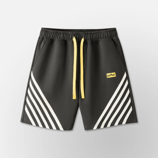 HYDEPARK RELAX STRIPED SHORTS - BLACK