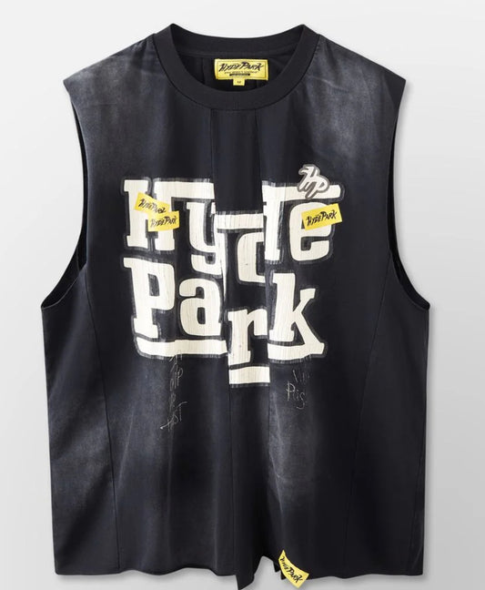 HYDEPARK UPCYCLED TANK TOP HYDE PARK - BLACK