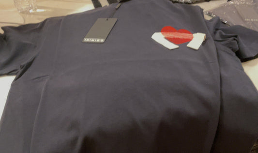 INIMIGO HEART TAPE T-SHIRT 709 MIDNIGHT BLUE - ITS5211