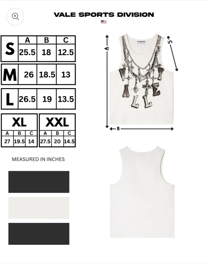 VALLY-CHAIN TANK WHITE