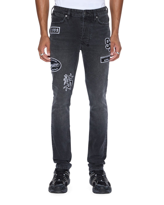 Ksubi - Van Winkle Roadhouse Black Patched - MFA25DJ009