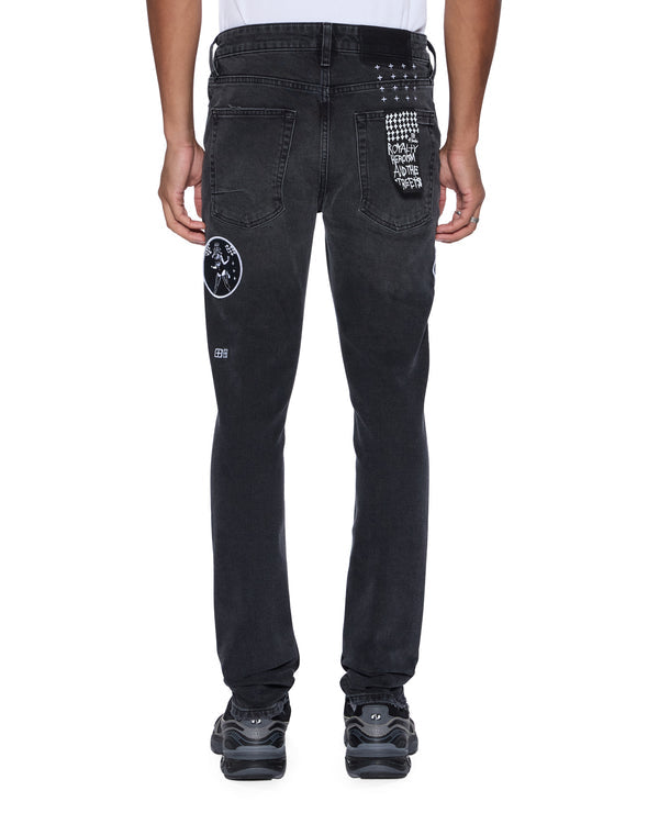 Ksubi - Van Winkle Roadhouse Black Patched - MFA25DJ009
