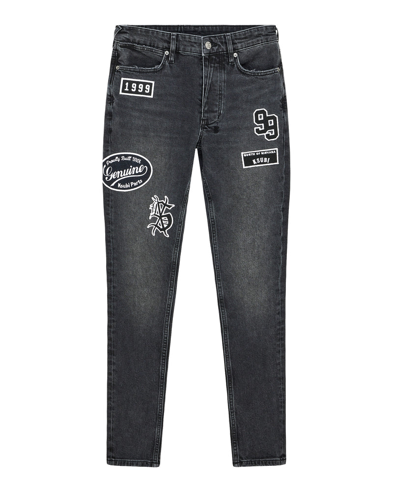 Ksubi - Van Winkle Roadhouse Black Patched - MFA25DJ009