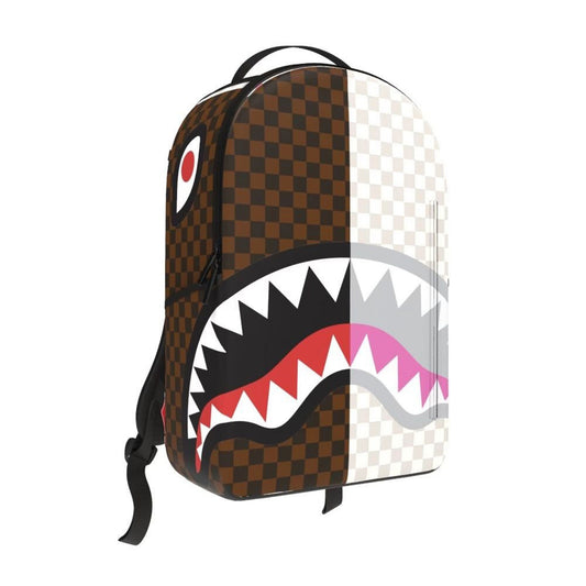 Sprayground Backpack (Split Rose Sharks In Paris) - Split Rose Sharks In Paris