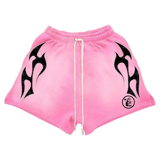 Hellstar - Flame Shorts Pink