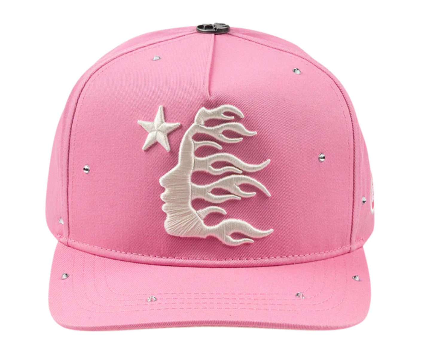 Hellstar - OG LOGO RHINESTONE SNAPBACK HAT "PINK"
