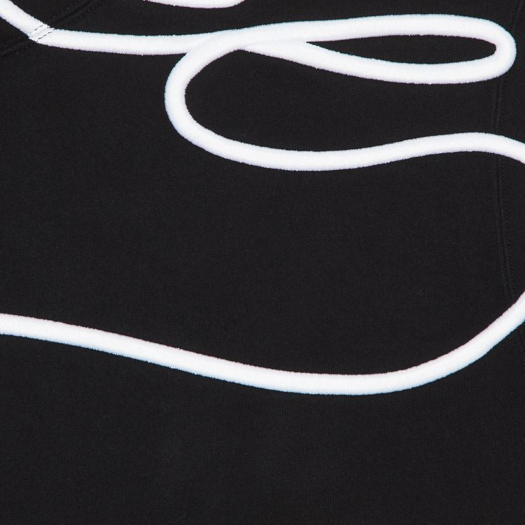 Supreme- Shoulder Script Hooded Sweatshirt 'Black'