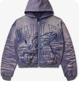 VALLE-WILDFLOWER GARDEN ZIP UP HOODIE