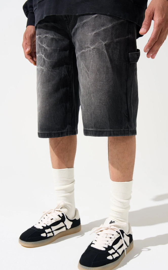 SERENEDE -  JEAN SHORTS - WASHED BLACK