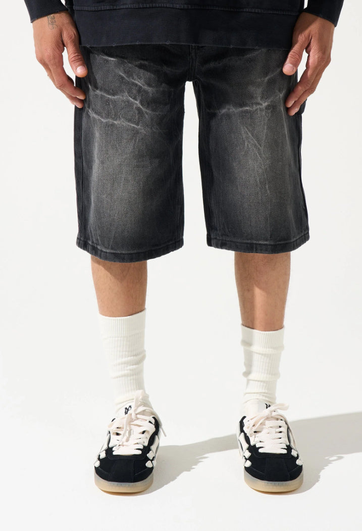 SERENEDE -  JEAN SHORTS - WASHED BLACK