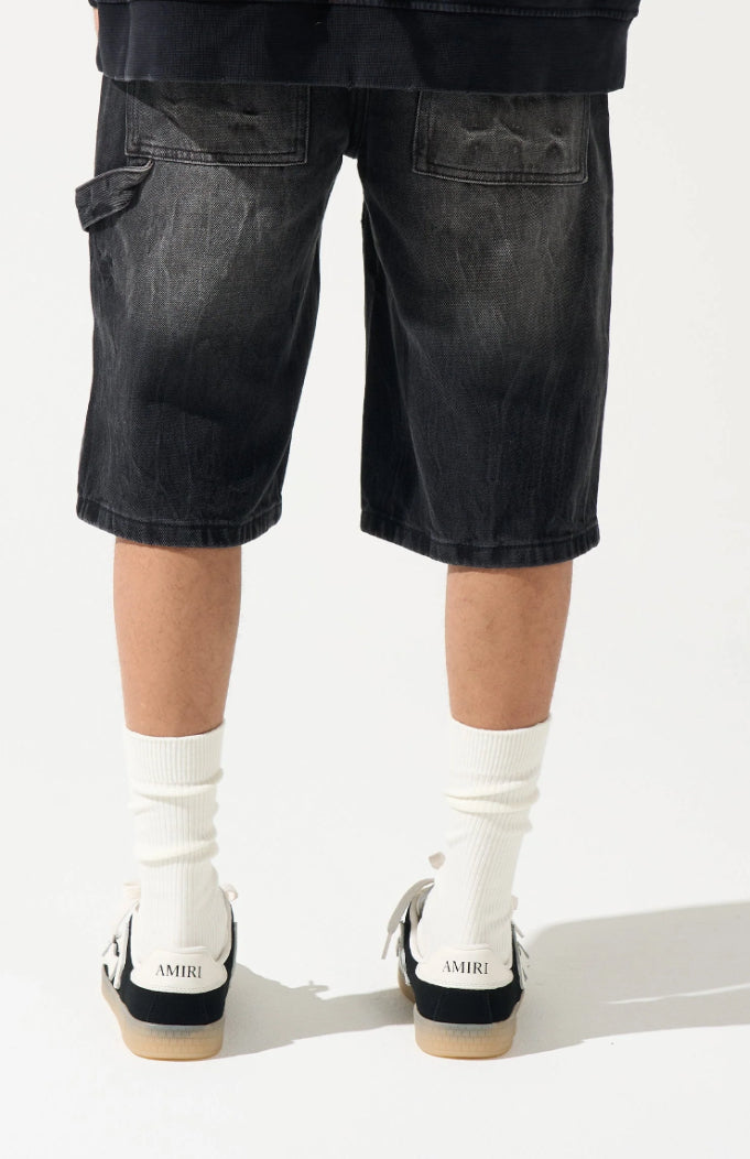 SERENEDE -  JEAN SHORTS - WASHED BLACK