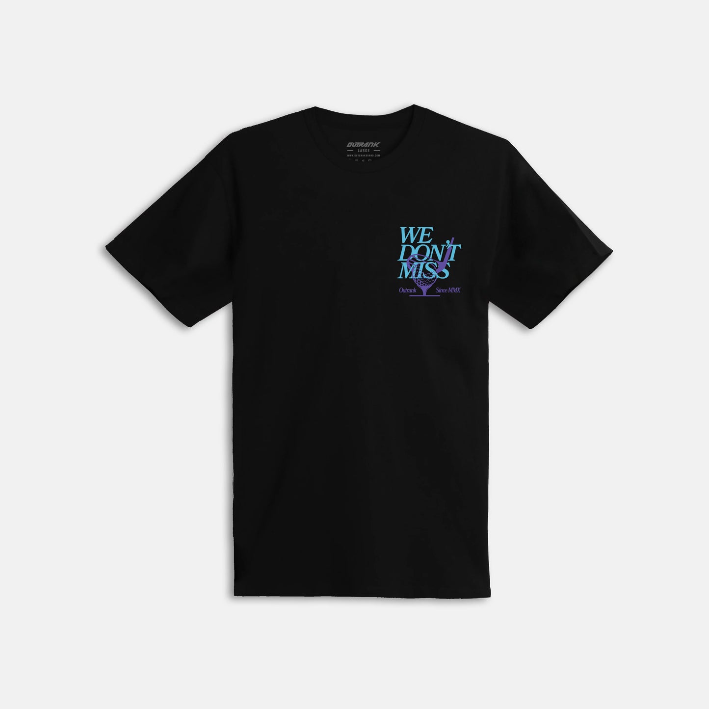WE DON’T MISS black T-SHIRT