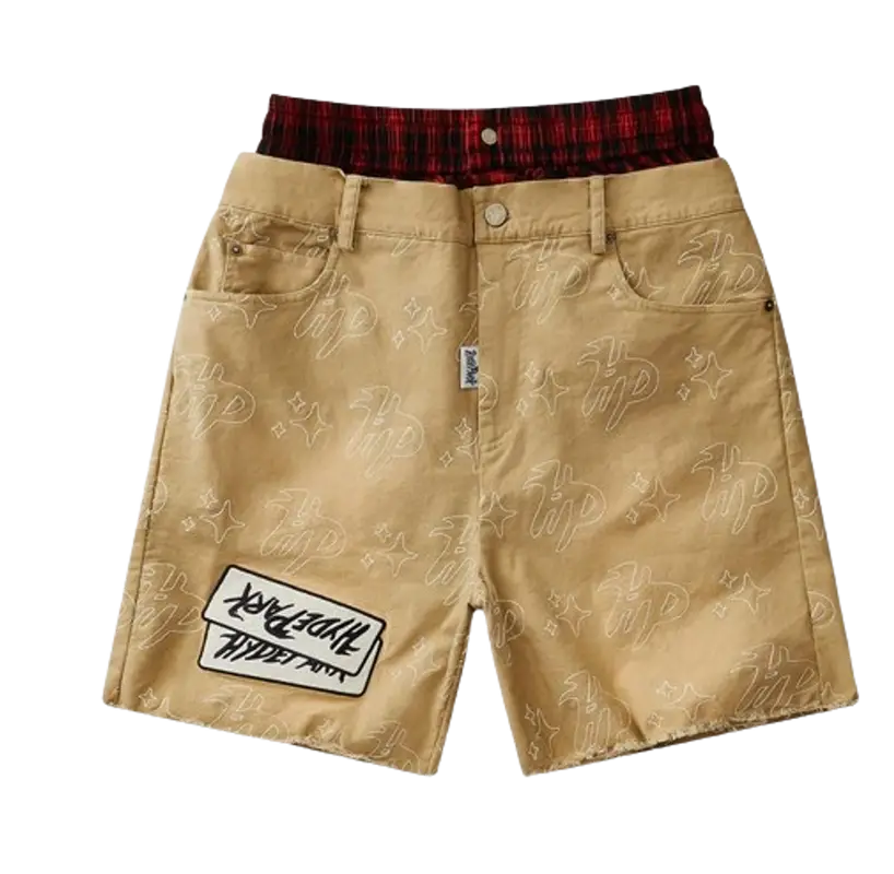 HYDEPARK vintage twill cut shorts