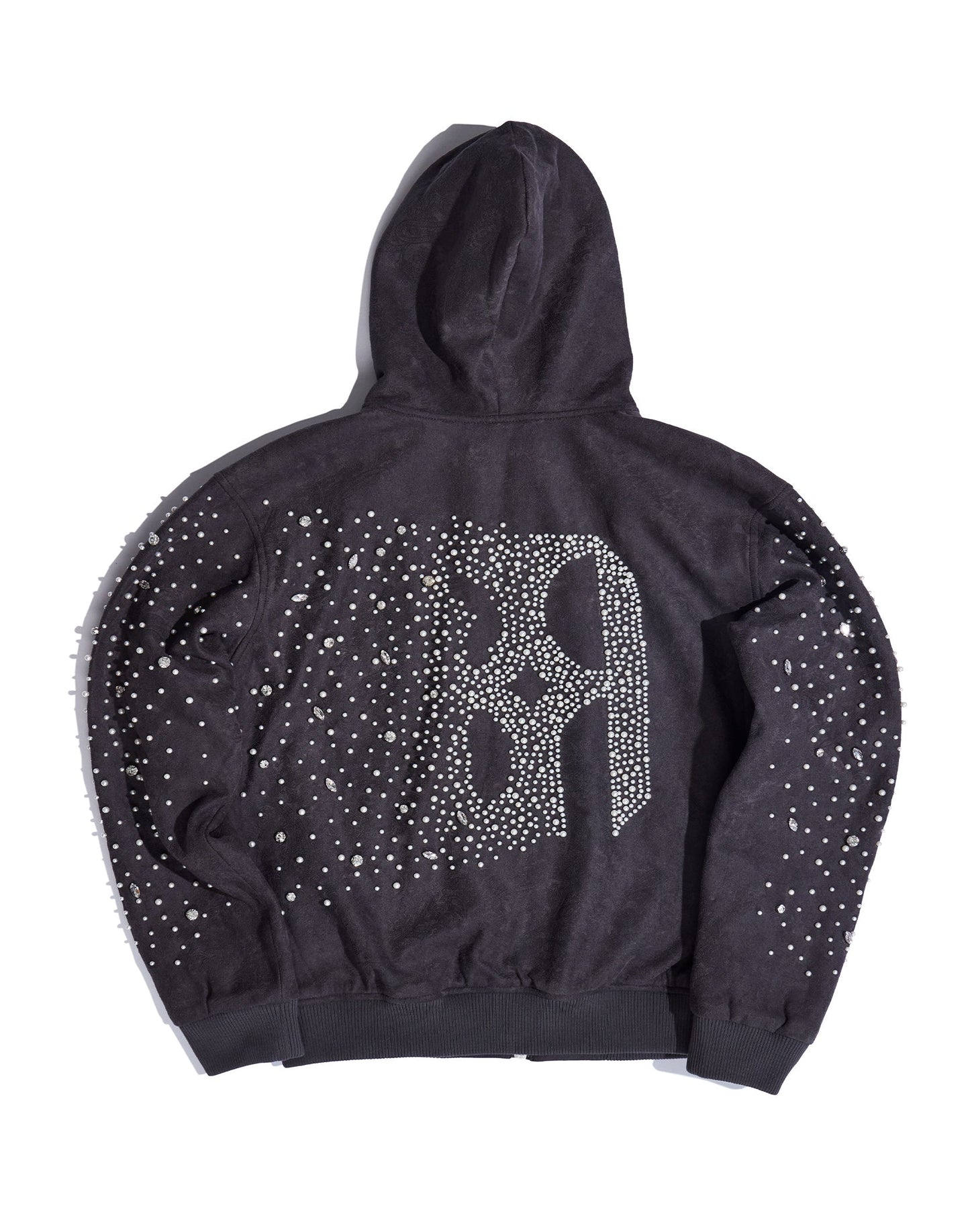 BIRTH OF ROYAL CHILD-Cashew Blossom Pearl Zipper Hoodie