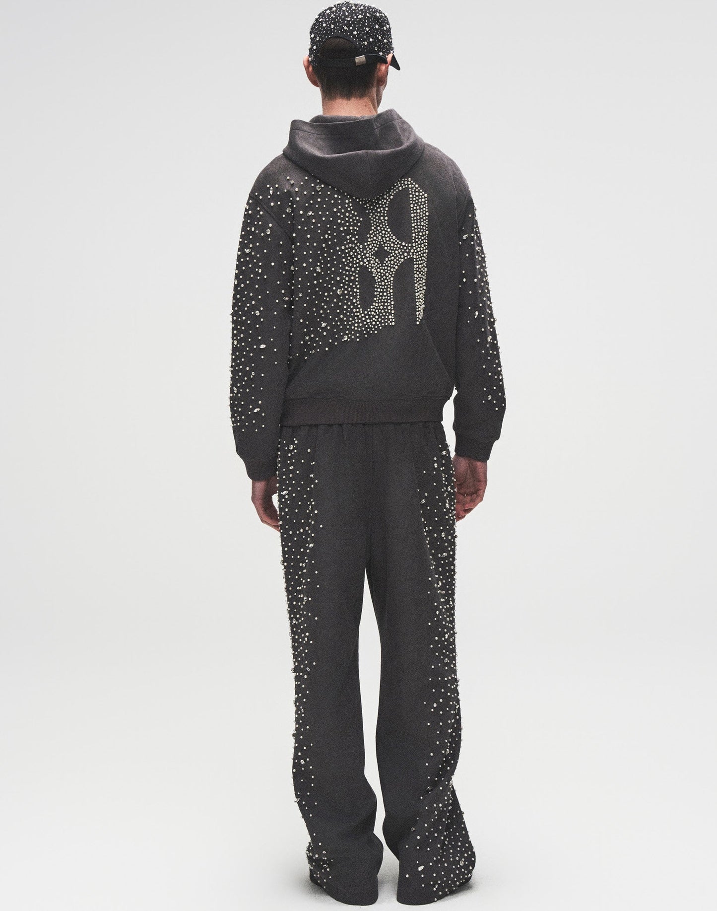 BIRTH OF ROYAL CHILD-Cashew Blossom Pearl Zipper Hoodie