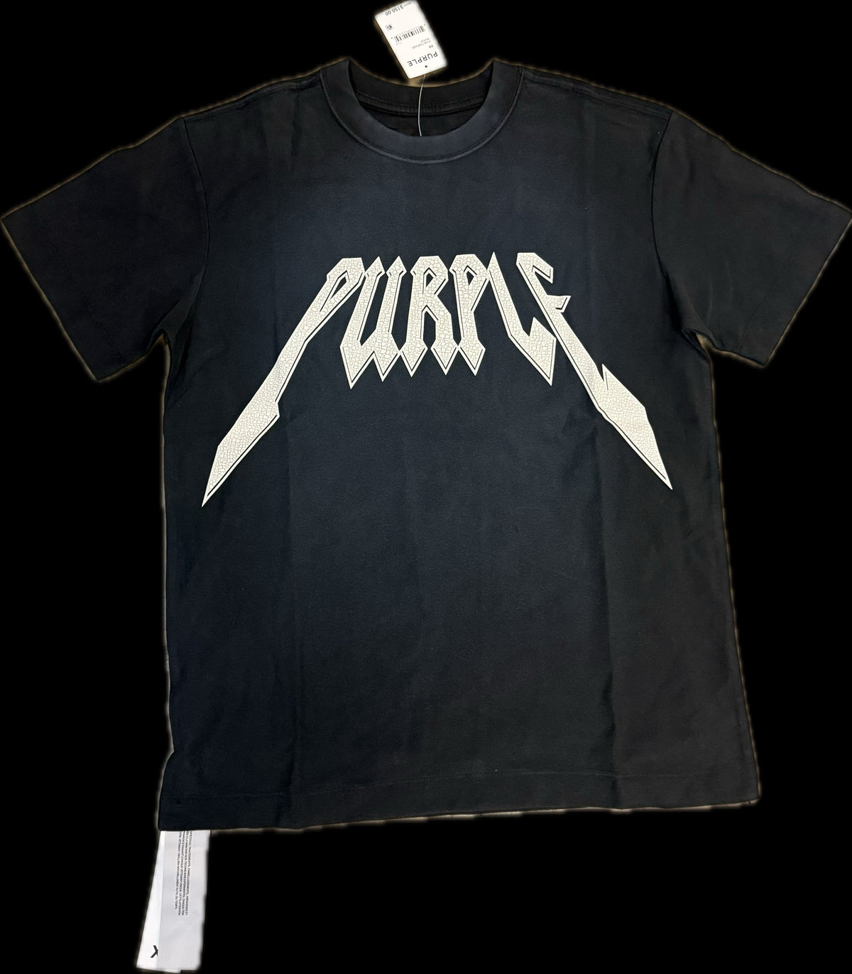 PURPLE TEXTURED SS TEE BLACK BEAUTY P104-TXBC426