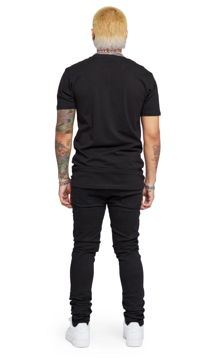 VALABASAS-MR CLEAN 2.0" BLACK SKINNY JEAN-VLBS1117