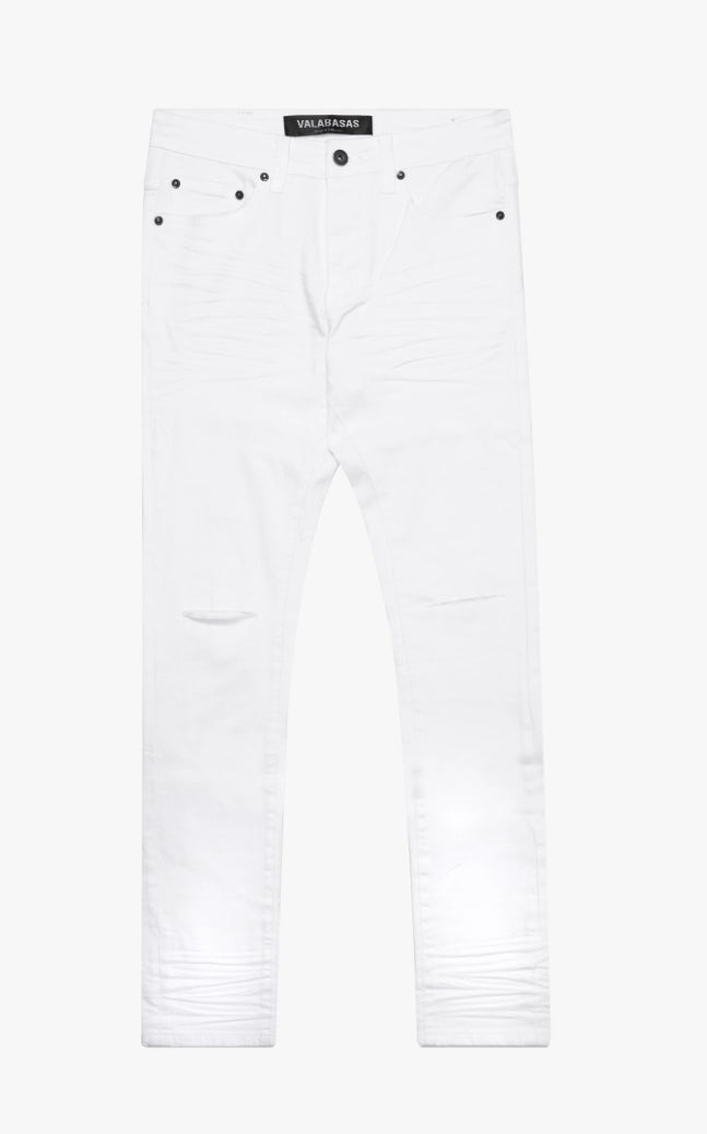 VALABASAS-MR CLEAN 2.0" WHITE SKINNY JEAN-VLBS1117