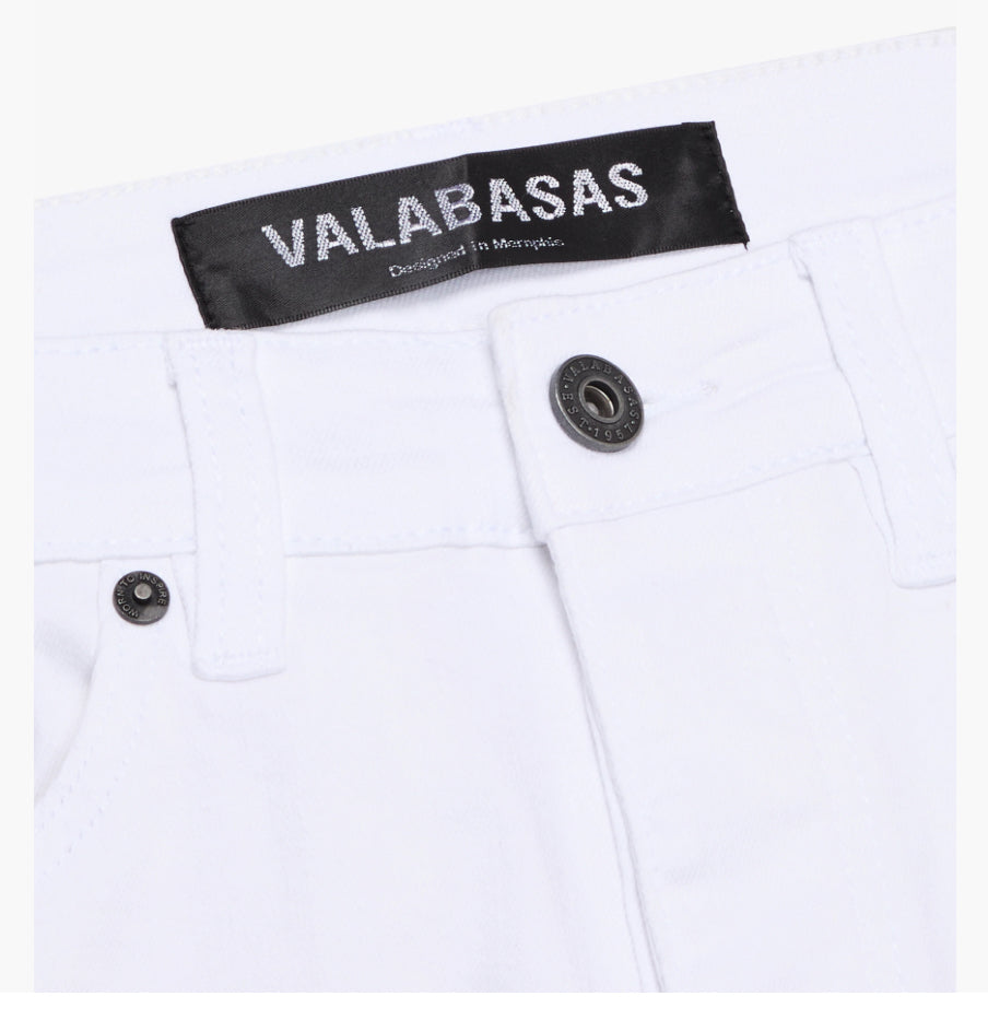VALABASAS-MR CLEAN 2.0" WHITE SKINNY JEAN-VLBS1117