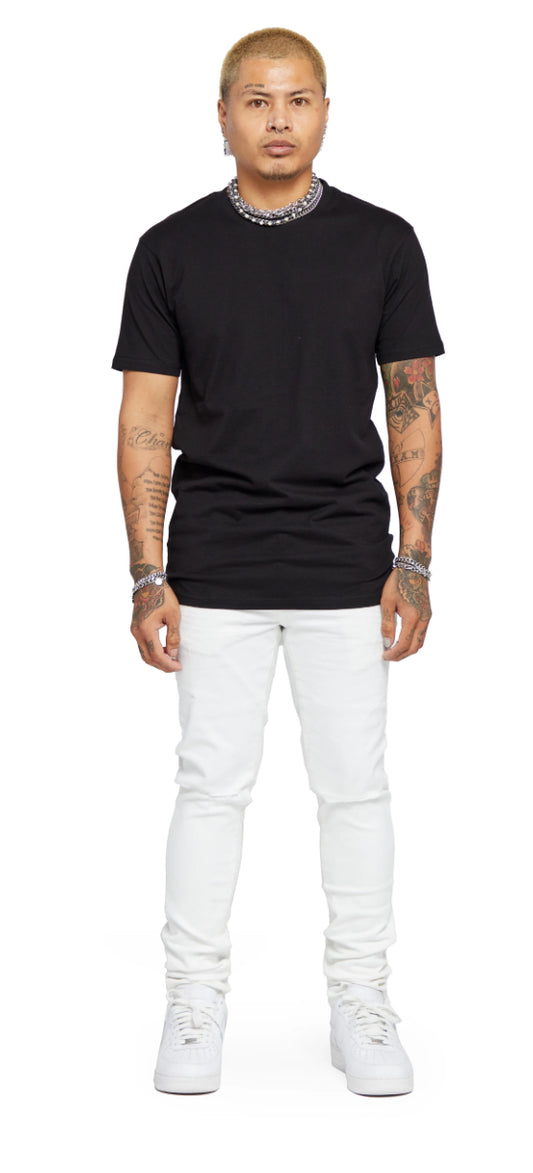VALABASAS-MR CLEAN 2.0" WHITE SKINNY JEAN-VLBS1117