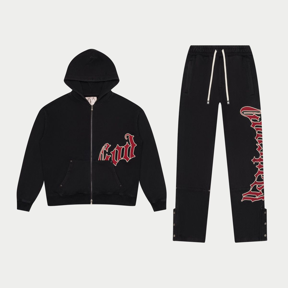 GODSPEED-OG Logo Sweatsuit V2 (Blk/Red)