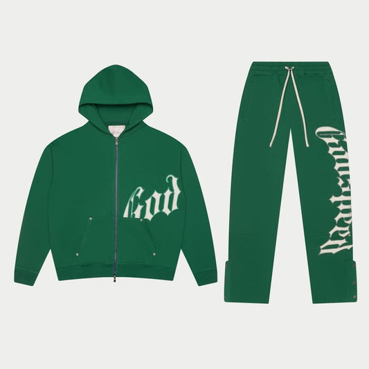 GODSPEED-OG Logo Sweatsuit V2 (Green/white)