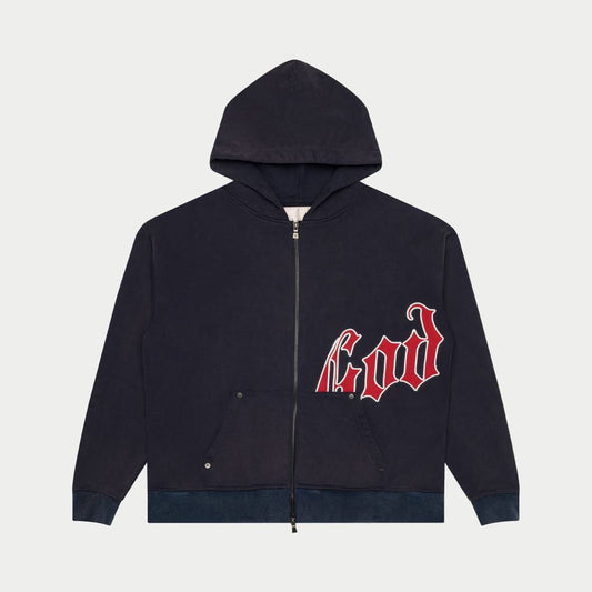 GODSPEED-OG Logo Sweatsuit (Navy Blue and Red)