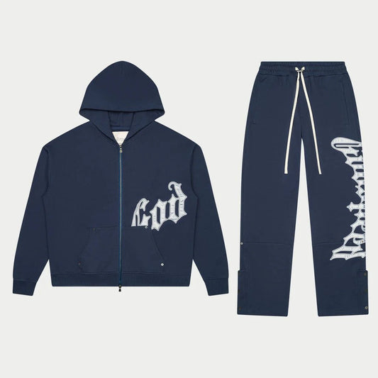 GODSPEED-OG Logo Sweatsuit (Navy blue and White)
