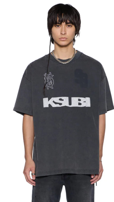 KSUBI-Rugged Ekcess Ss Tee Blasted Black-MFA25TE011