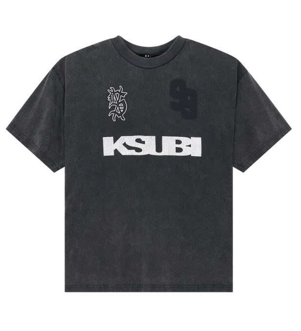 KSUBI-Rugged Ekcess Ss Tee Blasted Black-MFA25TE011