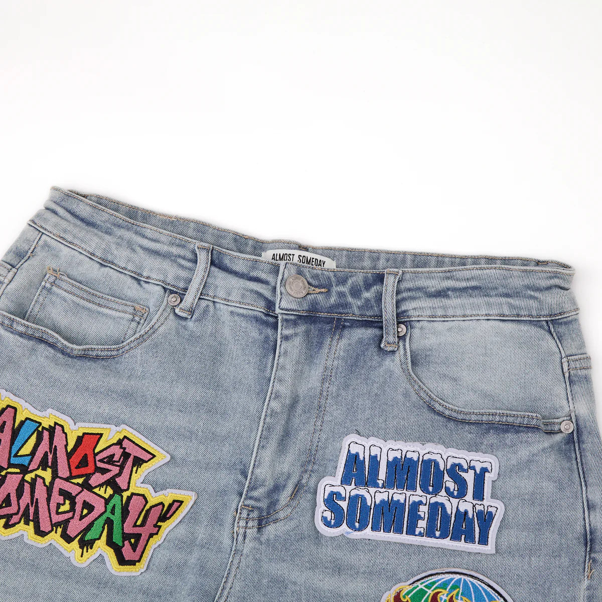 ALMOST SOMEDAY - Hendrix Denim Jorts - Light Blue - AS-F25-43