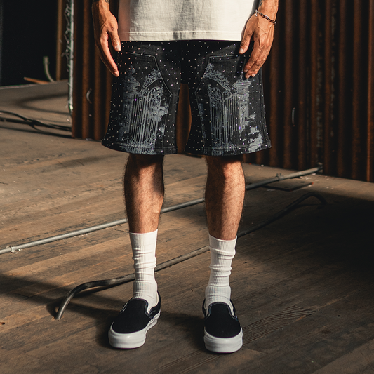 CAMPUS - Kingdom Jorts (Black Wash) - CG-F25-028