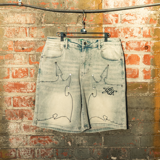 CAMPUS - Tribal Jorts (Blue Wash) - CG-F25-025