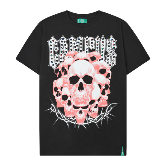 CAMPUS - Vengeance Tee (Black Wash) - CG-F25-015