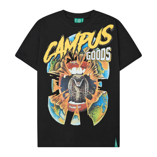 CAMPUS - End Days Tee (Black Wash) - CG-F25-019