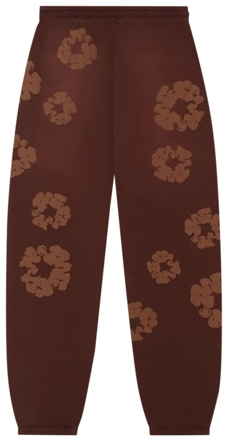 Denim Tears Mono Cotton Wreath Sweatpants 'Brown'
