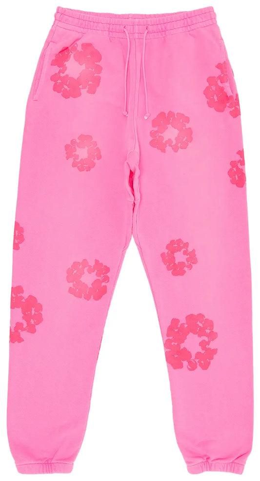 Denim Tears Mono Cotton Wreath Sweatpants 'Pink