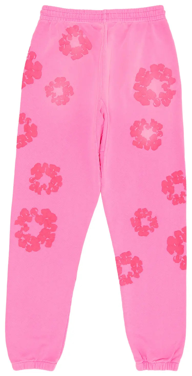 Denim Tears Mono Cotton Wreath Sweatpants 'Pink