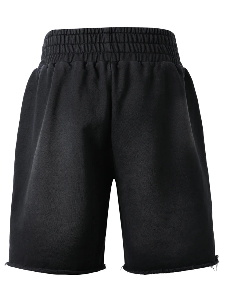 LOST INTRICACY-Grey Scale Liberty Shorts