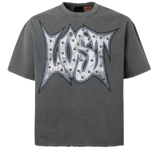 LOST INTRICACY-Grey Lost Outline T-Shirt